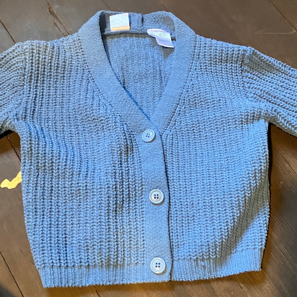 Blue Kids Cardigan Sweater